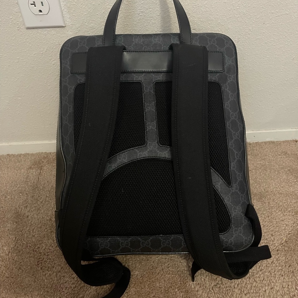 Gucci Men's Gray and Red Backpack - Picture 3 of 7